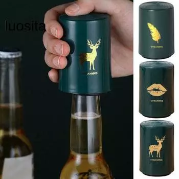 Открывалка для бутылок, экономичная ручная автоматическая открывалка для пива из нержавеющей стали, инструмент для открытия крышки, кухонный гаджет Plume