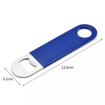 Открывалка для бутылок бармена, открывалки для пивных бутылок, нержавеющая сталь с резиновым покрытием Black