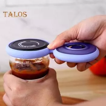 Открывалка для бутылок для пожилых людей, страдающих артритом, средство для снятия уплотнений с крышек, компактная многофункциональная открывалка 3-в-1, удобный силиконовый кухонный инструмент зелёный