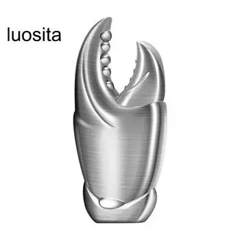 Открывалка для бутылок из нержавеющей стали, многофункциональная открывалка для винных бутылок для вечеринки в кемпинге, портативная открывалка для пивных бутылок в форме крабового когтя серебряный