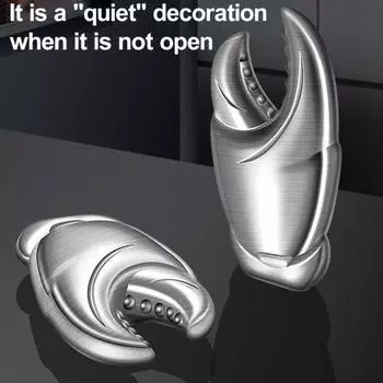 Открывалка для бутылок из нержавеющей стали, многофункциональная открывалка для винных бутылок для вечеринок, кемпинга, бара, портативная открывалка для пивных бутылок в форме клешни краба для мужчин, пап, мужей серебряный