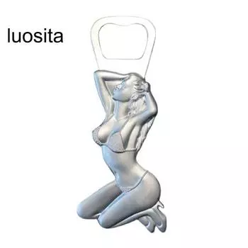 Открывалка для бутылок красоты, креативная форма, компактный размер, портативная декоративная открывалка для бутылок вина, кухонный инструмент, аксессуары для бара серебряный