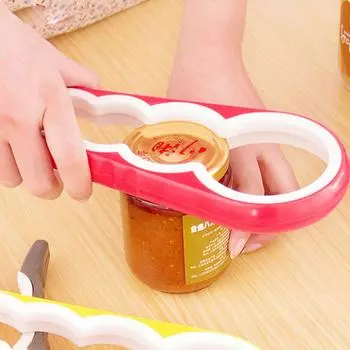 Открывалка для бутылок, Нескользящий захват для банок, 1 шт., 4-в-1, открывалка для консервных банок в форме тыквы, креативная многофункциональная открывалка с винтовой крышкой, открывалка для бутылок, кухонные инструменты