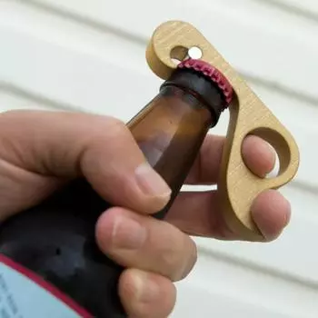 Открывалка для бутылок одной рукой, прочный металлический магнитный ручной инструмент для открывания пивных бутылок красный