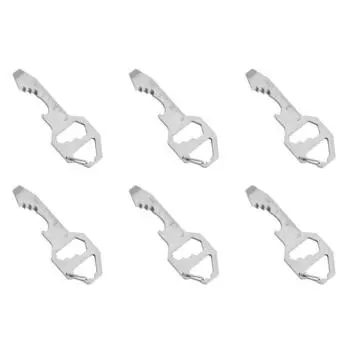 Открывалка для бутылок Отвертка из нержавеющей стали Карманный многофункциональный инструмент Брелок