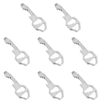 Открывалка для бутылок Отвертка из нержавеющей стали Карманный многофункциональный инструмент Брелок QDE