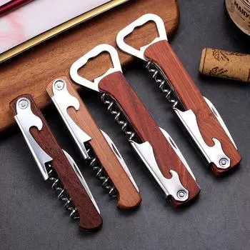 Открывалка для бутылок, пивной драйвер, открывающаяся крышка для вина, открывалка для бутылок, креативная открывалка для вина, бытовой многофункциональный нож, открывалка для консервных банок коричневый