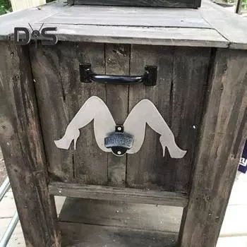 Открывалка для бутылок, практичная, настенная, железная, металлическая, художественная, забавная, в форме ног, ручная открывалка для пива