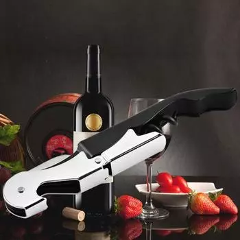 Открывалка для бутылок, профессиональная открытая крышка, высокая твердость, полезный 2 в 1, средство для удаления винных пробок, штопор, кухонный инструмент