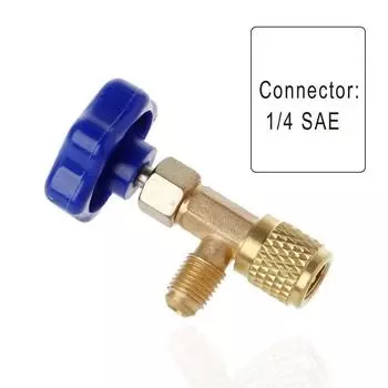 Открывалка для бутылок с клапаном SAE 1/4 AC Адаптер предохранительного клапана низкого давления для кондиционера Инструмент для кондиционера синий