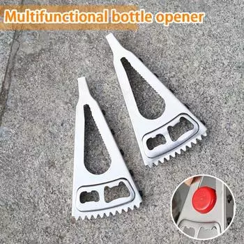 Открывалка для бутылок, удобная ручка, креативная, прочная, антикоррозийная, многофункциональная, экономит усилия, открывалка для банок из нержавеющей стали серебристого цвета, товары для дома