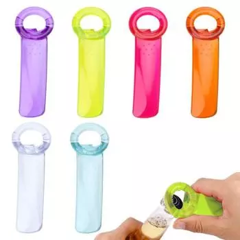 Открывалка для бутылок, удобная ручка, открывалка для ключей для слабых рук, компактный портативный эргономичный дизайн, прочный инструмент для открывания банок белый