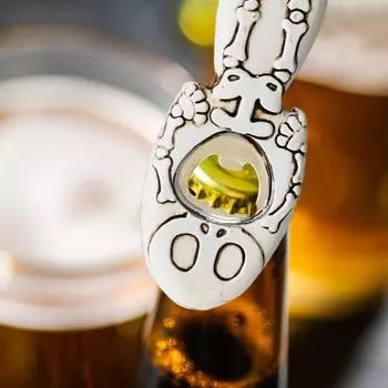 Открывалка для бутылок в виде черепа для бармена, винтажная открывалка для пива, вина, кухни, дома, вечеринки на Хэллоуин, незаменимая вещь белый