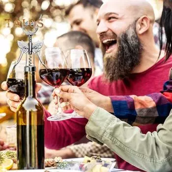 Открывалка для бутылок вина Butterfly Wing Многофункциональный штопор для кухни, ресторана, шато и бара, декор стола розового золота