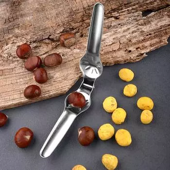 Открывалка для каштанов из нержавеющей стали серебряный
