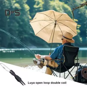 Открывалка для колец из нержавеющей стали с цепочкой из бисера Портативные инструменты для открывания колец с двойной петлей Аксессуары для рыбалки на открытом воздухе серебряный