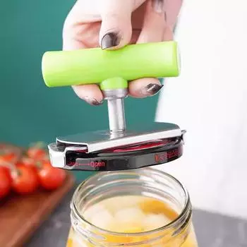 Открывалка для консервных банок из нержавеющей стали, облегчающая труд открывалка для винтов, открывалка для бутылок, открывалка для бутылок с напитками, открывалка для стеклянных банок, винт для крышек #C1G28# зелёный