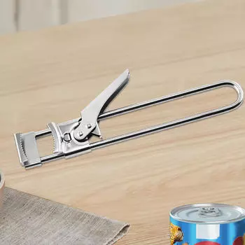 Открывалка для консервных банок из нержавеющей стали, регулируемая открывалка для банок и бутылок, переносная открывалка для