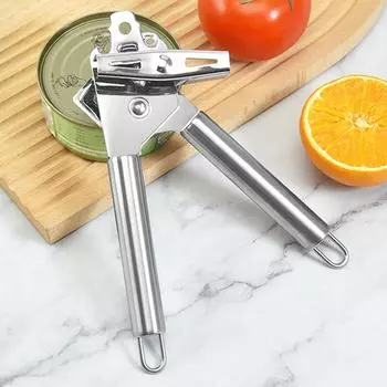 Открывалка для консервных банок из нержавеющей стали Многофункциональная открывалка для консервных банок/банок/бутылок для кемпинга и пикника