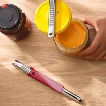 Открывалка для консервных банок, регулируемая ручка, легко открывающаяся крышка, открывалка для пожилых людей, артрит, открывалка для бутылок из нержавеющей стали, компактное стекло красный