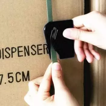 Открывалка для коробок с крючком, простая в использовании, острое лезвие, пластиковая ручка, портативный открывалка для писем, резак для конвертов, товары для дома чёрный