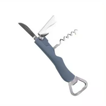 Открывалка для красного вина, многофункциональная открывалка для бутылок из нержавеющей стали, открывалка для пива, барный инструмент для ресторанов/отелей/баров синий