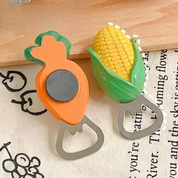 Открывалка для пива, магнитный подъемник для бутылок, наклейка на холодильник, силиконовый подъемник для бутылок с напитками Carrots