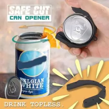 Открывалка для пивных банок U-образная нескользящая ручная открывалка для пивных банок кухонные принадлежности чёрный