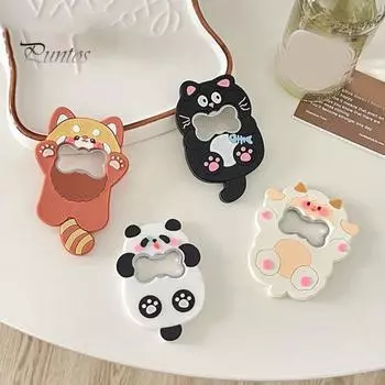 Открывалка для пивных бутылок Магнит Милое животное Кошка Собака Панда Форма открывалка для бутылок Крышка для бутылок Забавный кухонный гаджет Практичный аксессуар для бара E