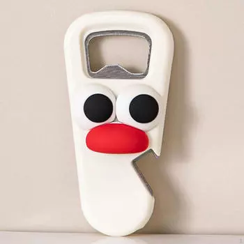 Открывалка для пивных бутылок, открывалка для консервных банок, портативный кухонный гаджет с мультяшным дизайном, открывалка для консервных банок White Big Eye