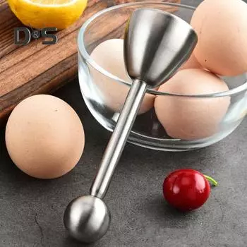 Открывалка для яиц из нержавеющей стали, разделитель для крекеров, съемник для семейного завтрака, устройство для удаления яичной скорлупы, нержавеющий нож для яиц A