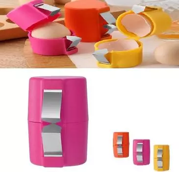 Открывалка для яиц, ломтерезка для сырых яиц, нож для чистки сваренных вкрутую яиц, разделитель для яиц, ручной инструмент, нож для разбивания яичной скорлупы жёлтый