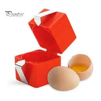 Открывалка для яиц, ручной инструмент для разбивания яиц, ручной яйцерез и разделитель, многофункциональный яйцерез для приготовления пищи и кемпинга красный