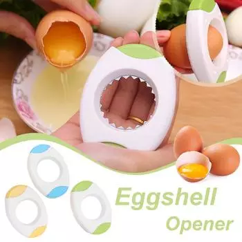 Открывалка для яиц, усовершенствованная яйцечистка, разделитель яиц, резак для вареных яиц, быстрое отрезание верхушек яиц, ножницы для яиц, открывалка для кухни One Size зелёный