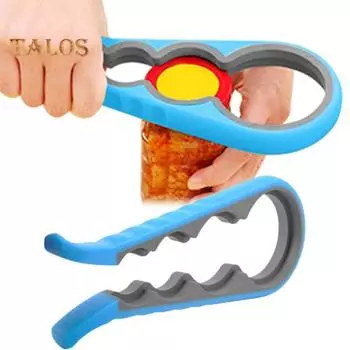 Открывалка для ручек Эргономичный дизайн Долговечная легкая полезная легкая многофункциональная открывалка для банок для бутылок для ресторана светло-синий