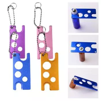 Открывалка для универсального клея для ресниц, сменная головка для бутылки, противоблокирующий инструмент для ресниц фиолетовый