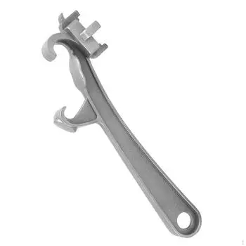 Открывалка для ведер с двойной головкой, гаечный ключ из алюминиевого сплава, инструмент для снятия крышек ведер с краской without Black