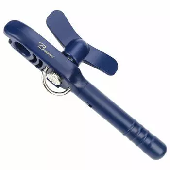 Открывалка для вина Bangrui, открывалка для бутылок 4 в 1, гладкий край, зубчатый тип, легкий, компактный, устойчивый к ржавчине, режет гладко, штопор для вина с ручкой, консервный нож синий