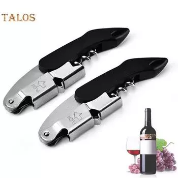 Открывалка для вина Резак Дизайн Открытая крышка бутылки Черный Полезный 2 в 1 Пробка Для удаления штопора Товары для дома