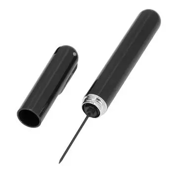 Открывалка для винных бутылок с воздушным насосом, портативная, ручная, в форме иглы, трубка, из нержавеющей стали, для удаления пробок L чёрный