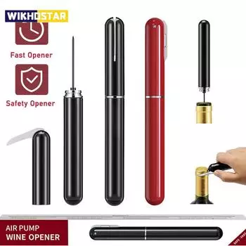 Открывалка для винных бутылок, винный штопор, банка для удаления пробки, насос для давления воздуха, барные инструменты синий