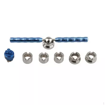 Открывалка для задней крышки часов с 6-ю размерами пазовых патронов для часовщика