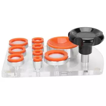 Открывалка для задних крышек с присоской и 8 плашками Профессиональный инструмент для открывания крышек часов для часовщика