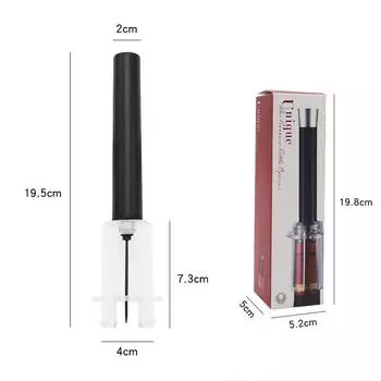 Открывашки для бутылок вина Открывалка для красного вина Шампанское Игла из нержавеющей стали Открывалки для бутылок Штифтовый инструмент для извлечения пробки Инструменты для кухни и бара чёрный