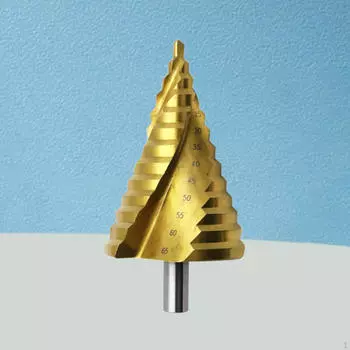 Открыватель отверстий для ступенчатого сверла, быстрая смена, прочный портативный шаговый двигатель со спиральными канавками для углерода