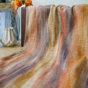 Отличительная масляная живопись Вязание Мечта Вышивка Цвет Северного сияния Осенние и зимние модные ткани Уток Эластичная шерсть Дизайн для рукоделия Художественные ткани 90cm*145cm