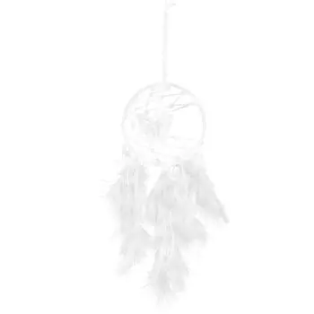 Отличительный стиль Белые бабочки Перо Ловец снов Домашнее настенное украшение Подарок для девочки