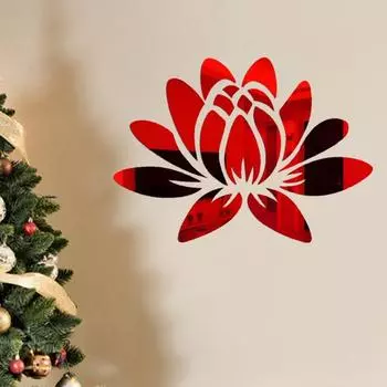 Отличная акриловая зеркальная наклейка, съемная, однотонная, яркая чёрный