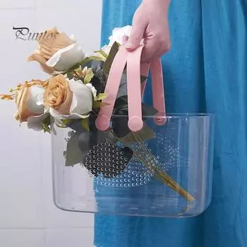 Отличная дренажная система, устойчивая к трещинам, корзина для хранения в ванной, полка для хранения в ванной, хозяйственные принадлежности розовый