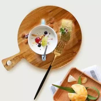 Отличная износостойкая разделочная доска с ручкой, кухонная разделочная доска для еды, разделочная доска для дома Round